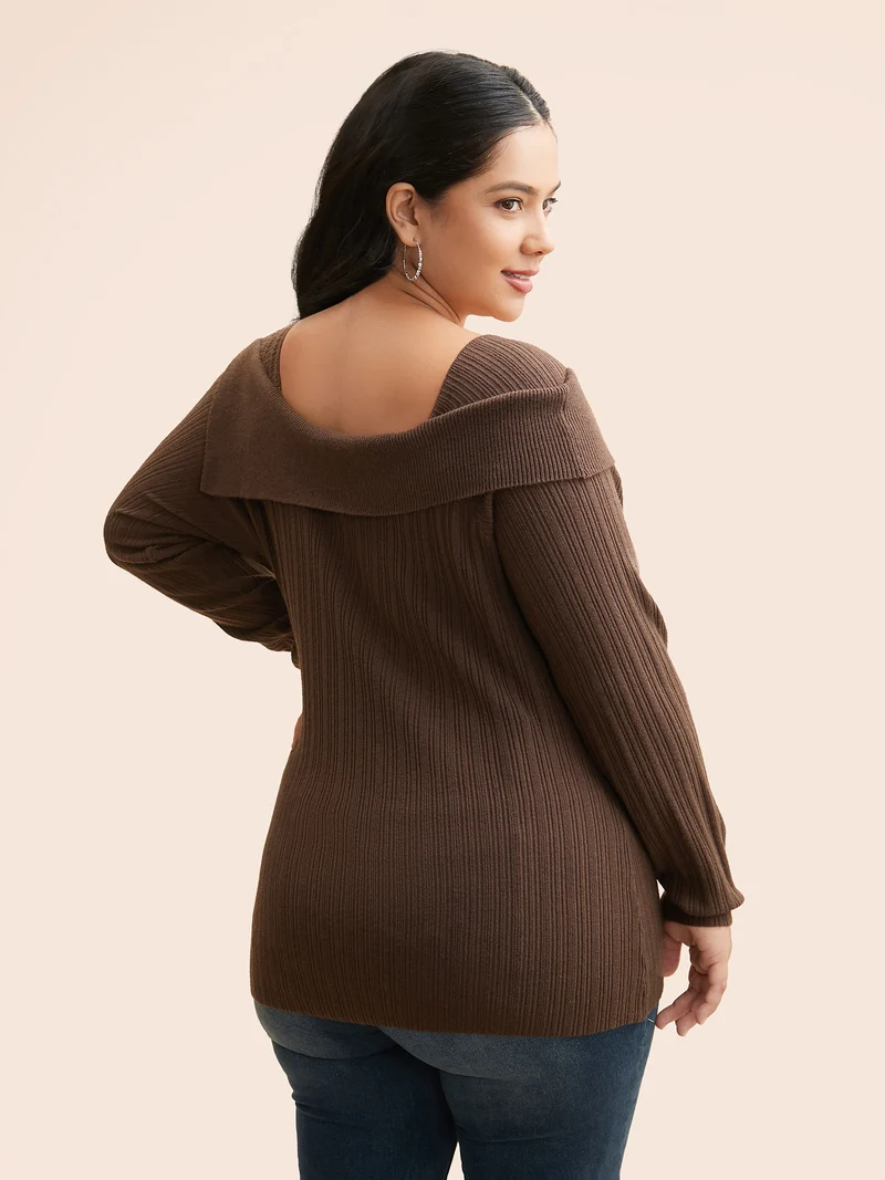 Supersoft Essentials Asymmetrical Neck Slim Fit Pullover