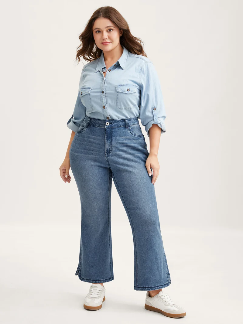 Stretch Butt-Lifting Flare Jeans