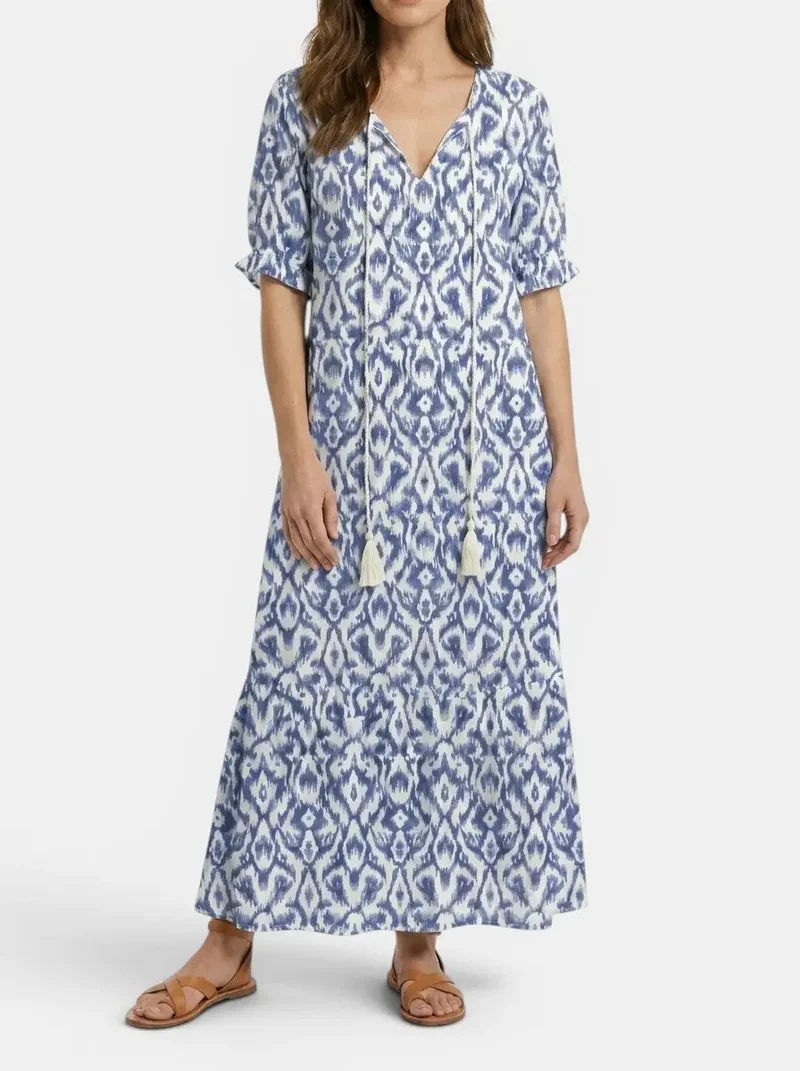 Women's Light Airy Fabric Maxi Dress | Flattering Bohemian Summer Dress