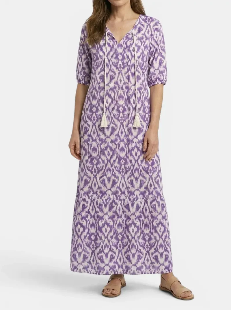 Women's Light Airy Fabric Maxi Dress | Flattering Bohemian Summer Dress