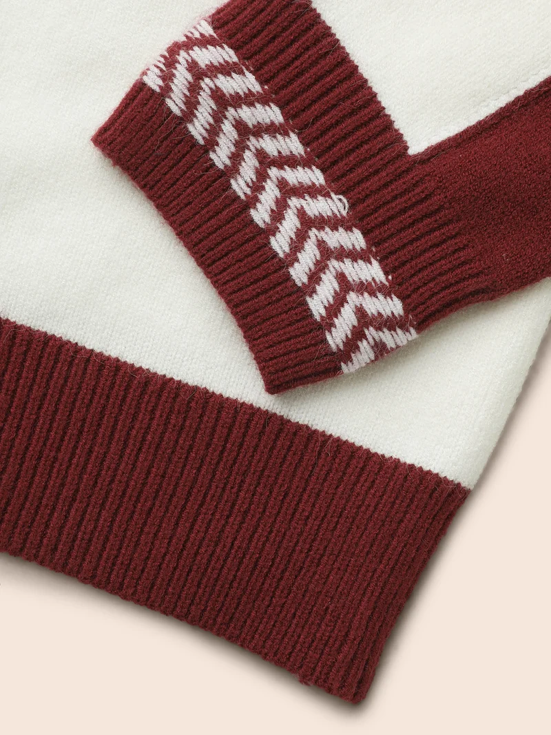 Supersoft Essentials Snowflakes Pattern Knit Pullover