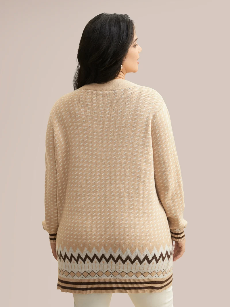 Supersoft Essentials Bandana Geometric Pocket Cardigan