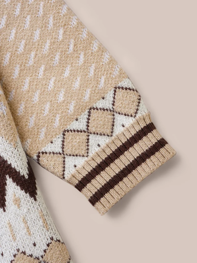 Supersoft Essentials Bandana Geometric Pocket Cardigan