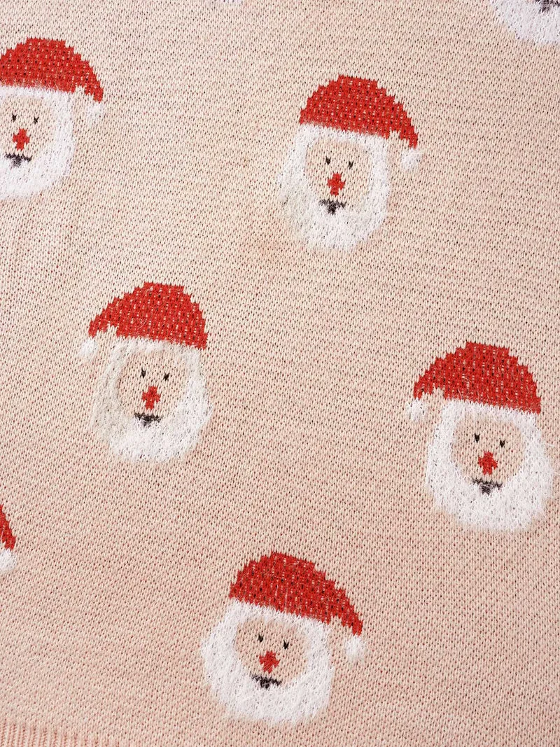 Holiday Printed Balloon Sleeves Pullover