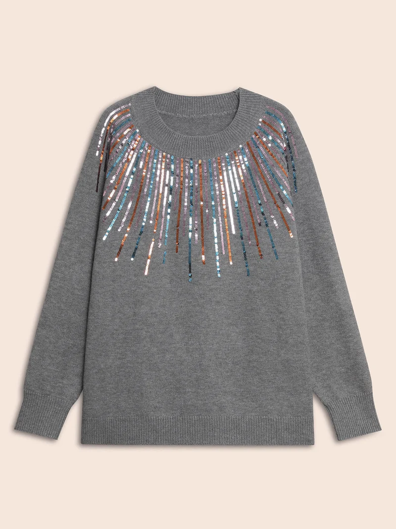 Supersoft Essentials Sequin Raglan Sleeve Pullover