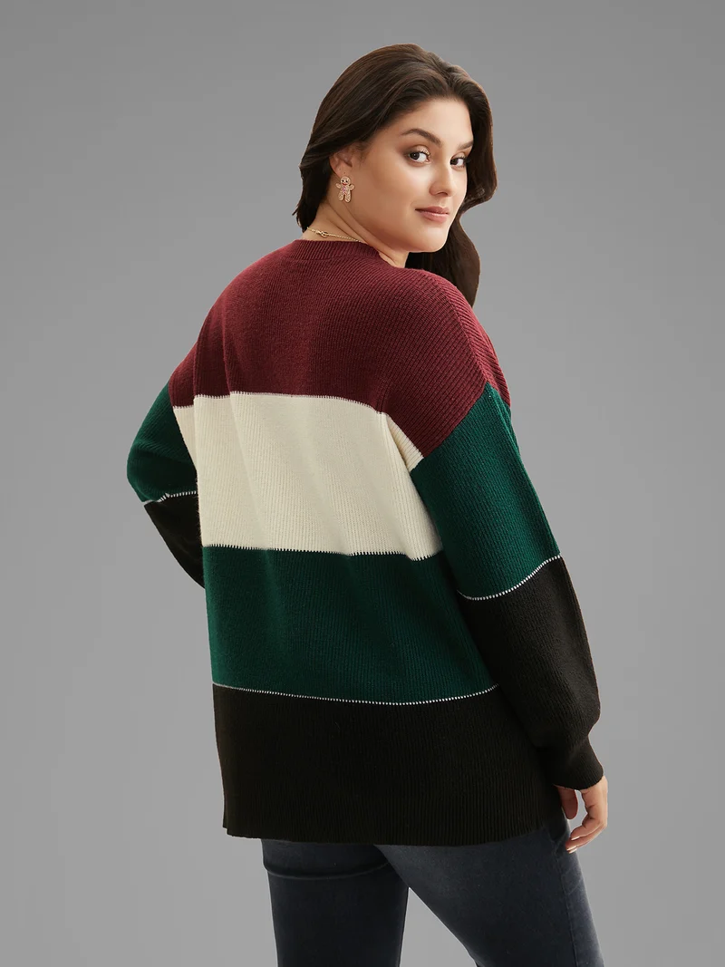 Supersoft Essentials Holiday Color Block Pullover