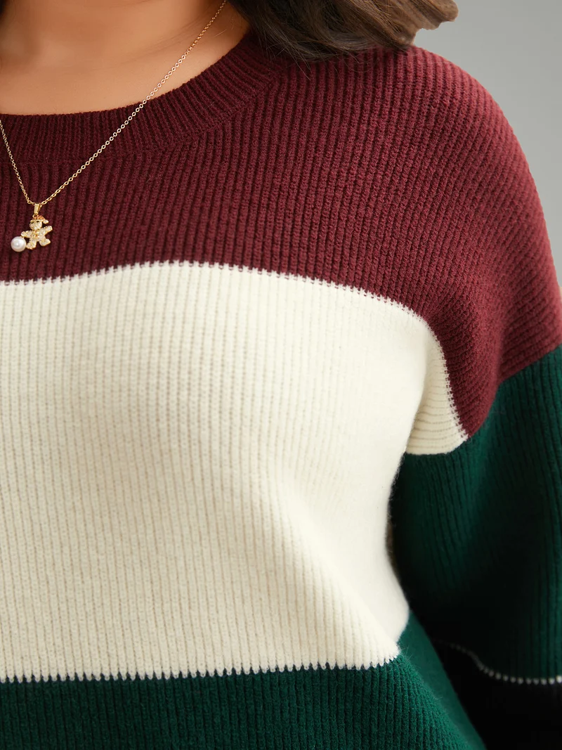 Supersoft Essentials Holiday Color Block Pullover