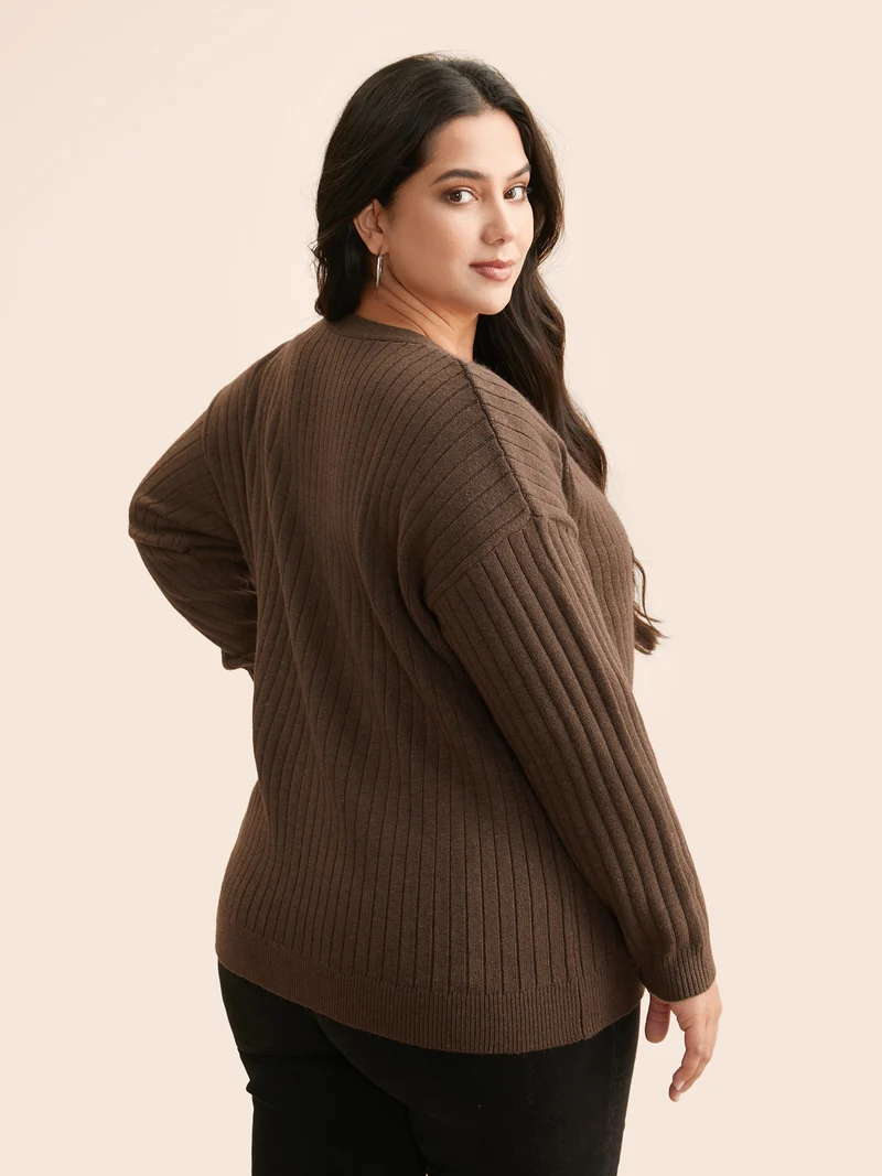 Supersoft V-Neck Cable Knit Cardigan