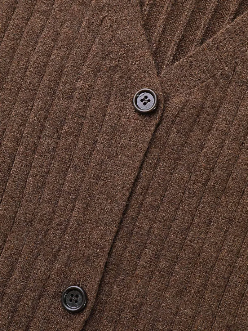 Supersoft V-Neck Cable Knit Cardigan