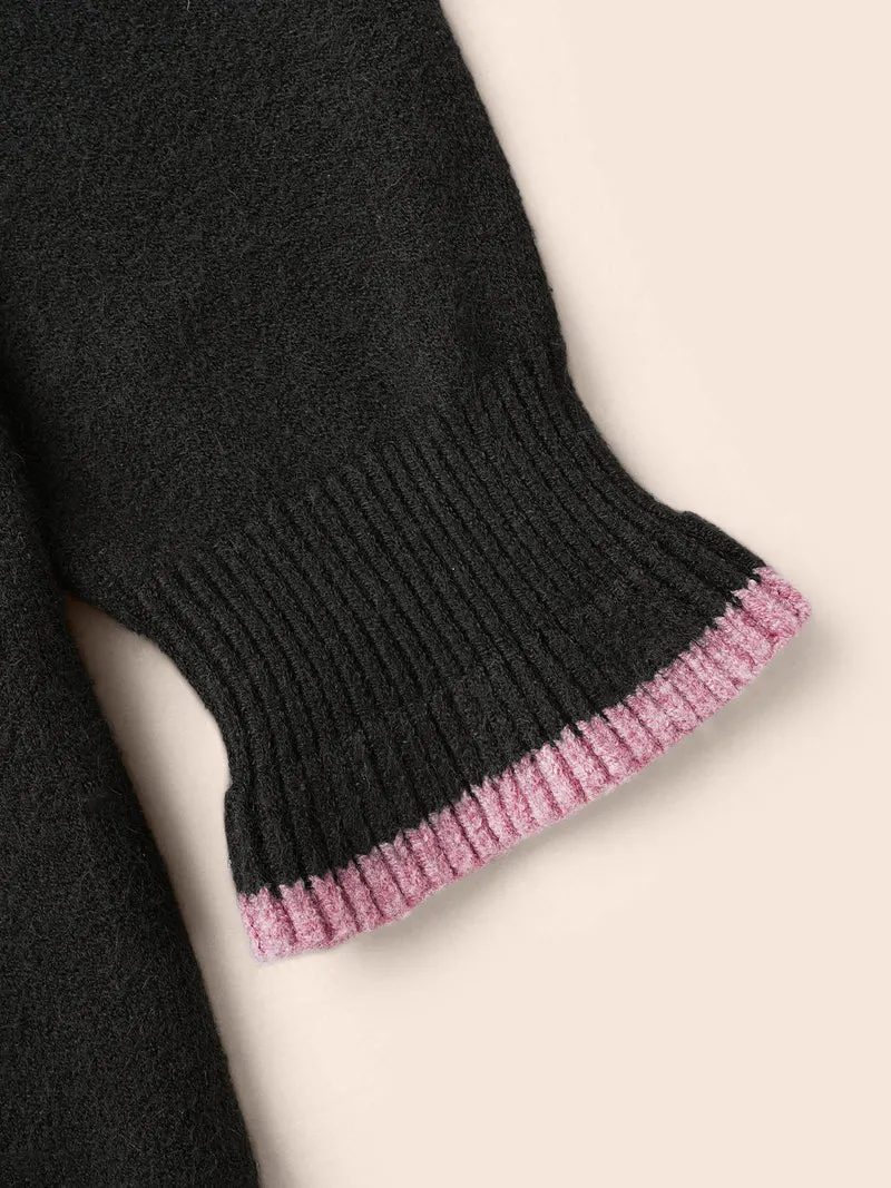 Supersoft Essentials Sequin Embroidery Bow Detail Pullover
