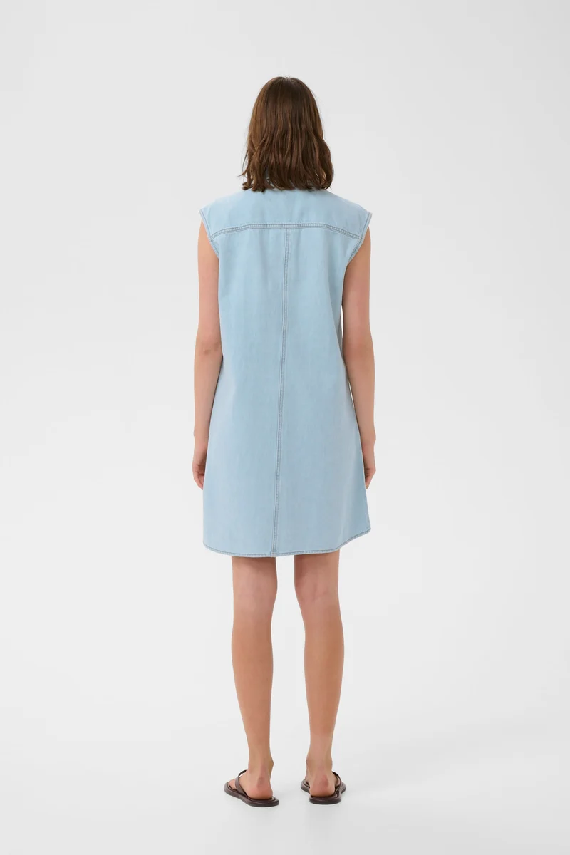 Robe Elly chemise sans manches