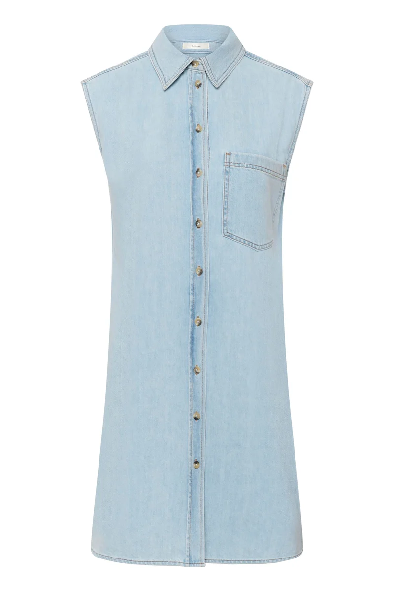 Robe Elly chemise sans manches