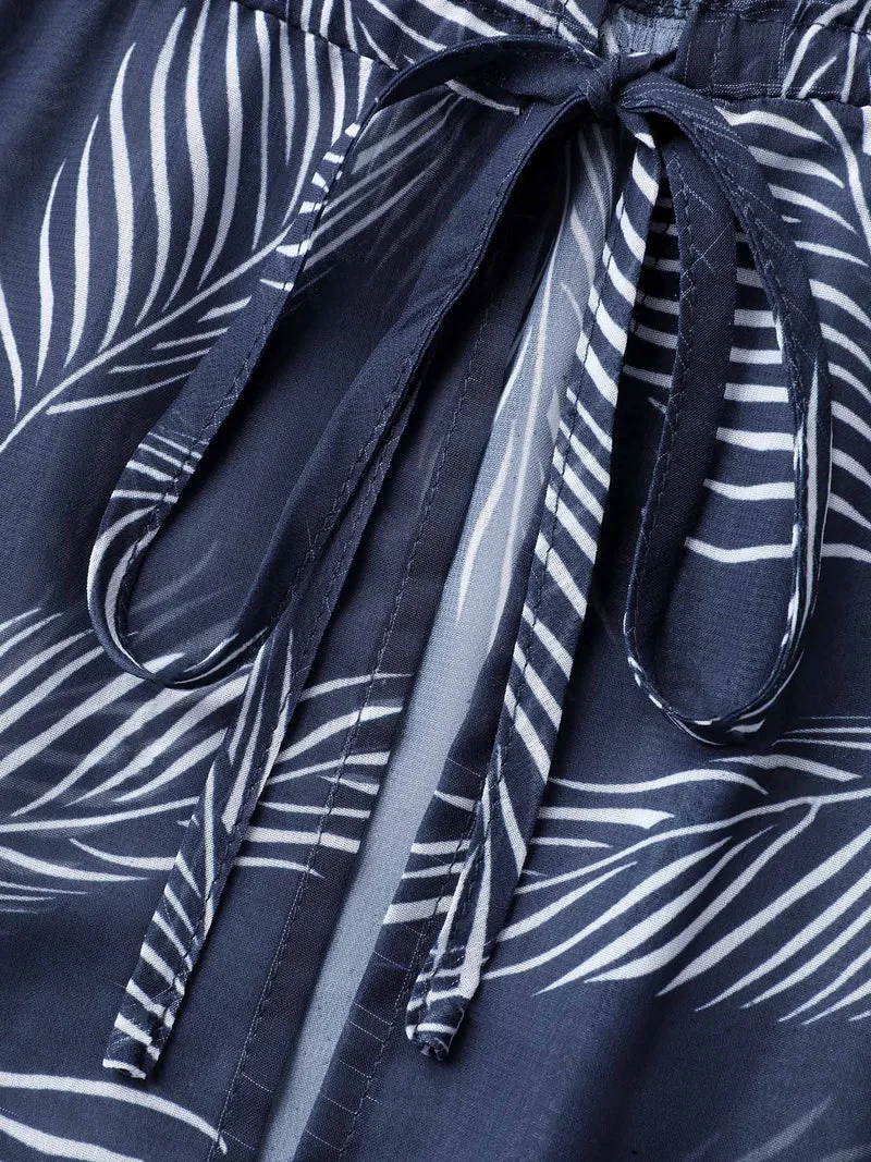 Chiffon Feather Print Sheer Kimono