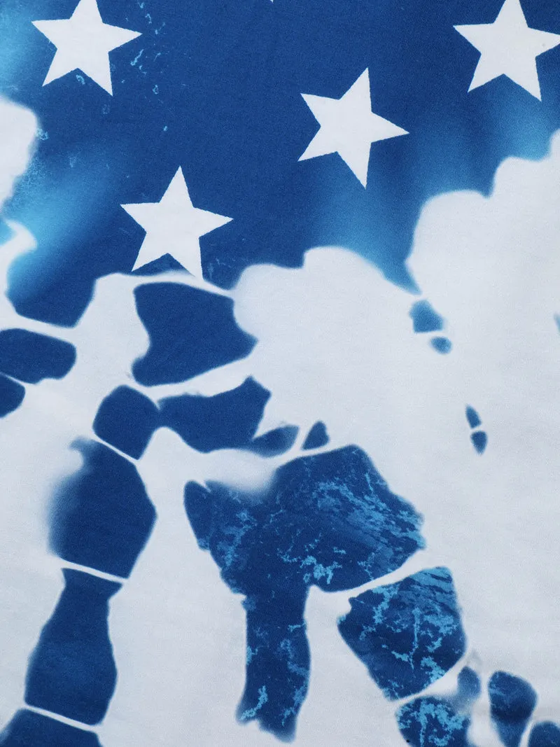 Tie-Dye Star Print T-Shirt