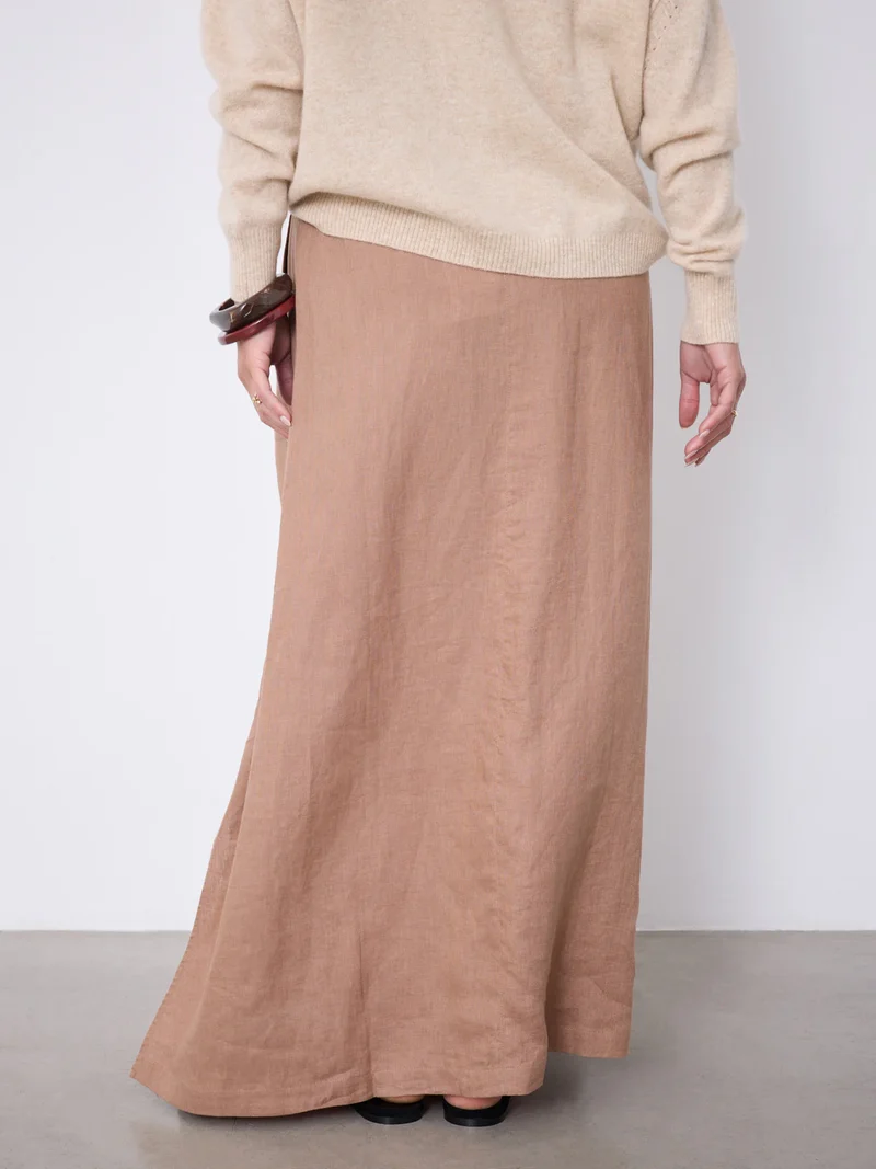 Jupe Vivienne longue fluide taille élastique