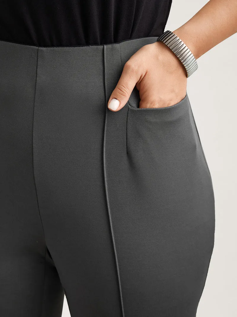Heather No-Seam Skinny-Fit Pants