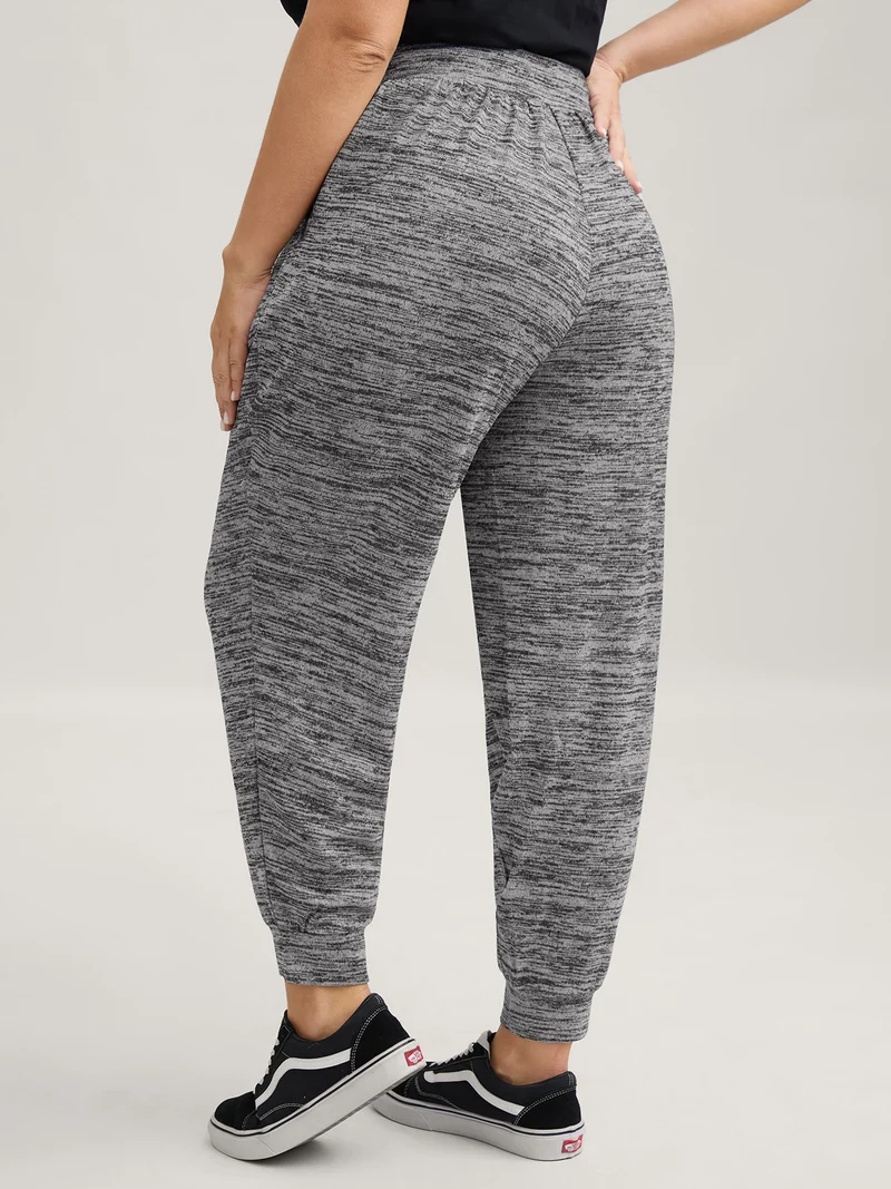 Plain Heather Drawstring Lounge Bottoms