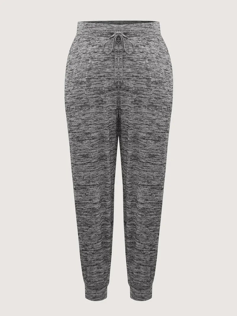 Plain Heather Drawstring Lounge Bottoms