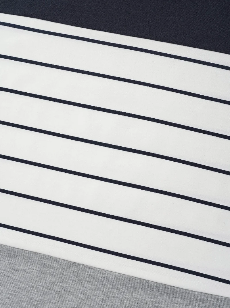 Color-Block Stretchy Stripes T-Shirt