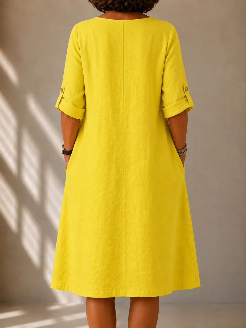 Robe Fluide Col V Sylvie
