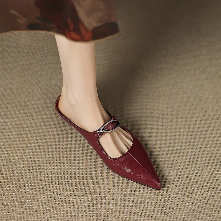 Regine | Mules à Pointe avec Boucle