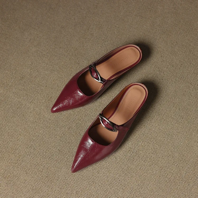 Regine | Mules à Pointe avec Boucle