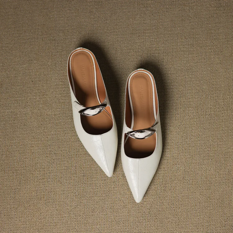 Regine | Mules à Pointe avec Boucle