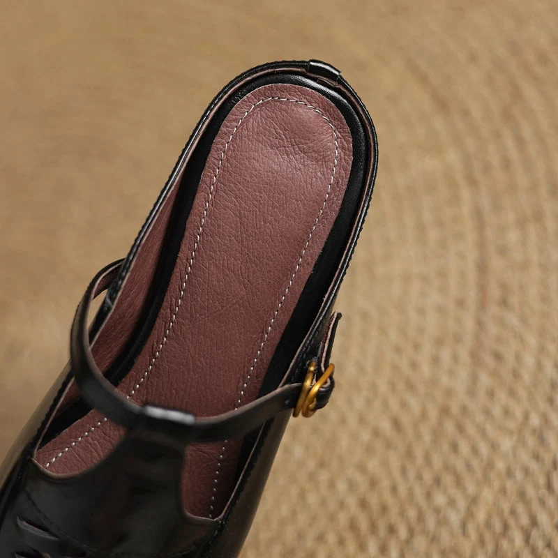 Riza | Mules Intrecciate avec Bride