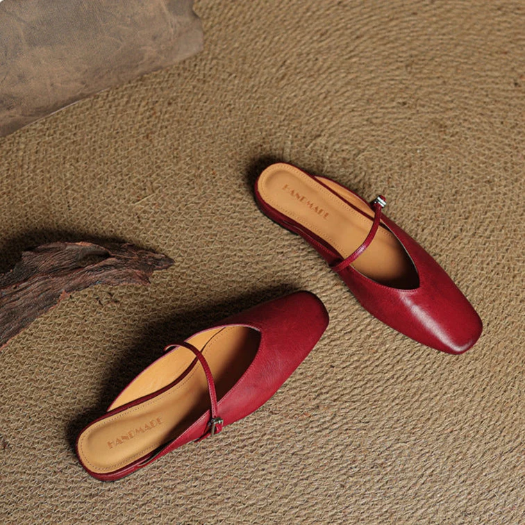 Carol | Mules Mary Jane à Bout Carré