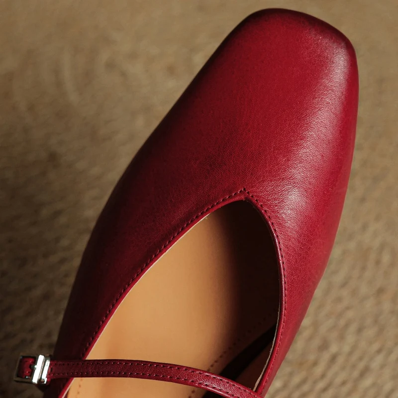 Carol | Mules Mary Jane à Bout Carré