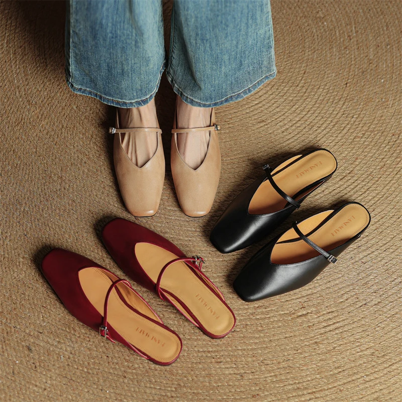 Carol | Mules Mary Jane à Bout Carré