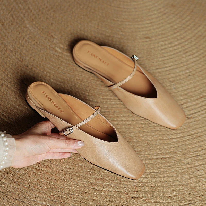 Carol | Mules Mary Jane à Bout Carré