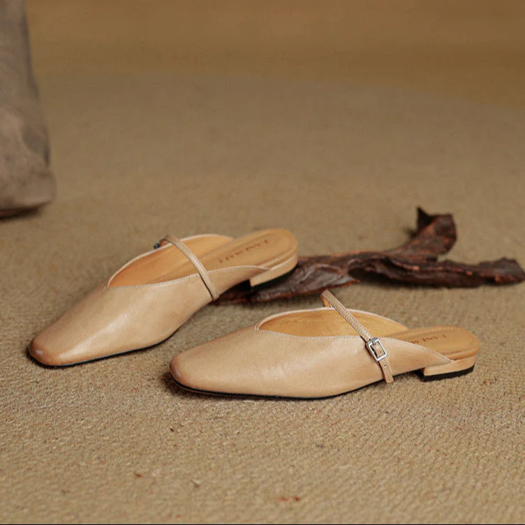 Carol | Mules Mary Jane à Bout Carré
