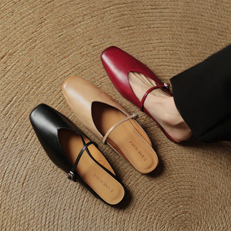 Carol | Mules Mary Jane à Bout Carré