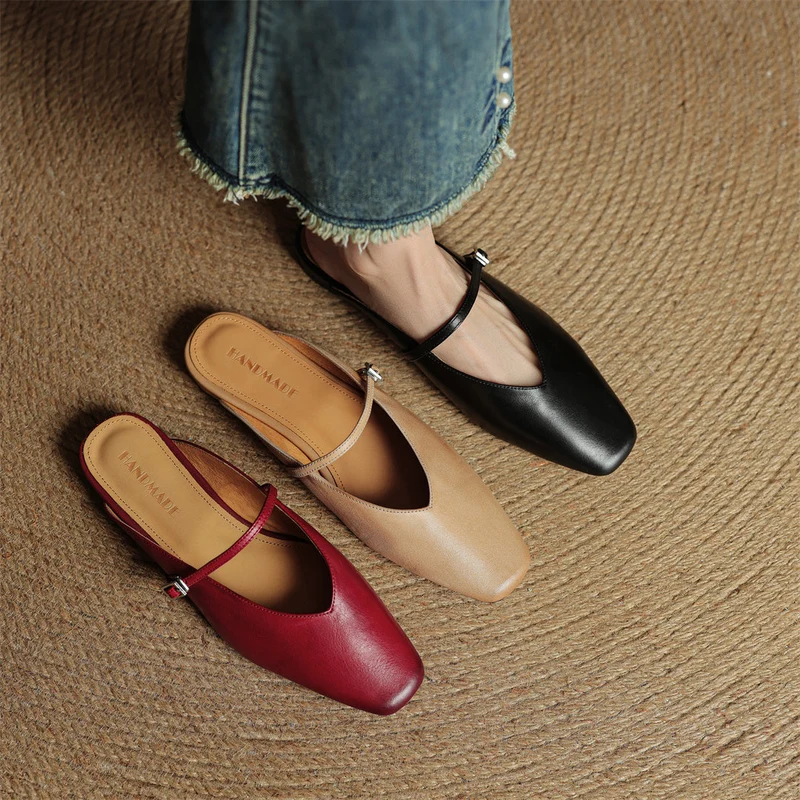 Carol | Mules Mary Jane à Bout Carré