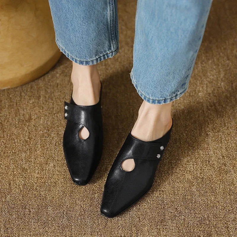 Miles | Mules à Punta avec Détails Découpés