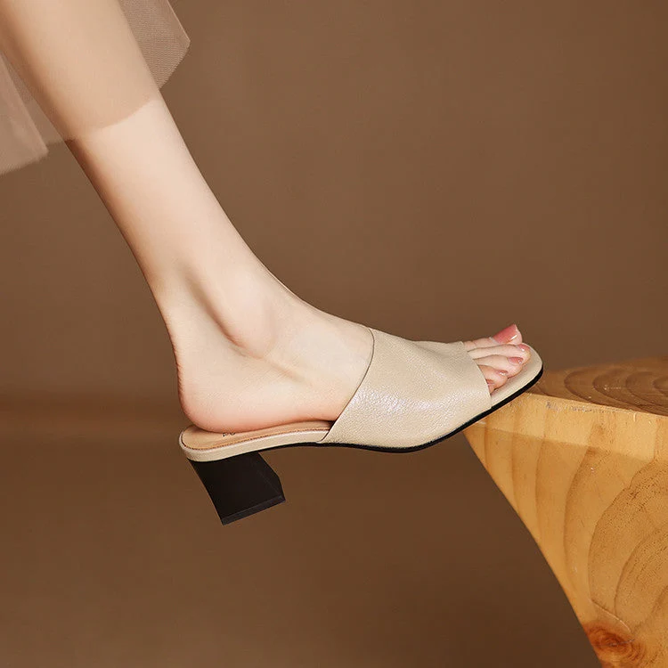Julia | Mules Ouvertes à Talon