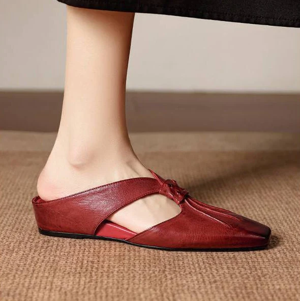Anja | Mules avec Nœud et Bout Fermé