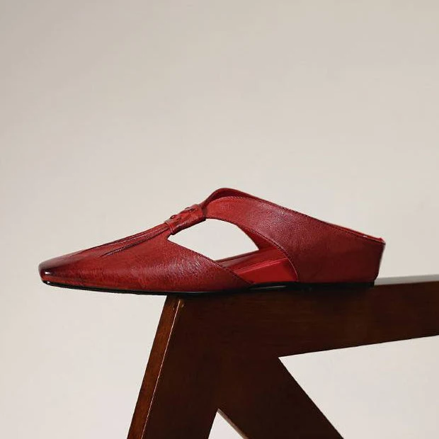 Anja | Mules avec Nœud et Bout Fermé