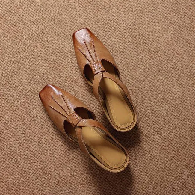 Anja | Mules avec Nœud et Bout Fermé