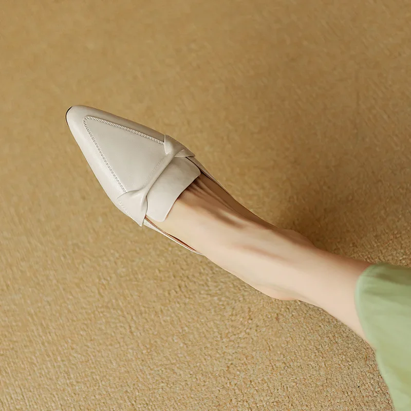 Marcella | Mules à Pointe avec Nœud