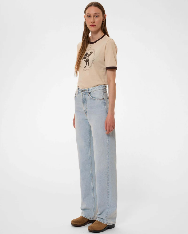 Jean ample en coton bio Clean Eileen Sunday Moon