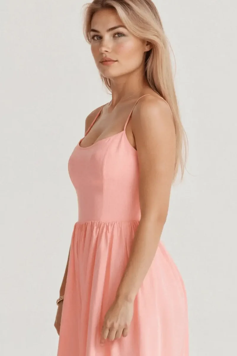Women's Structured Midi Dress | A-Line Wedding Guest Attire