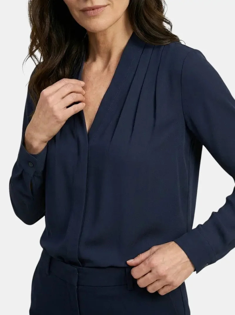 Women's Elegant Satin Puff Sleeve Blouse | Tailored Waist Summer Top