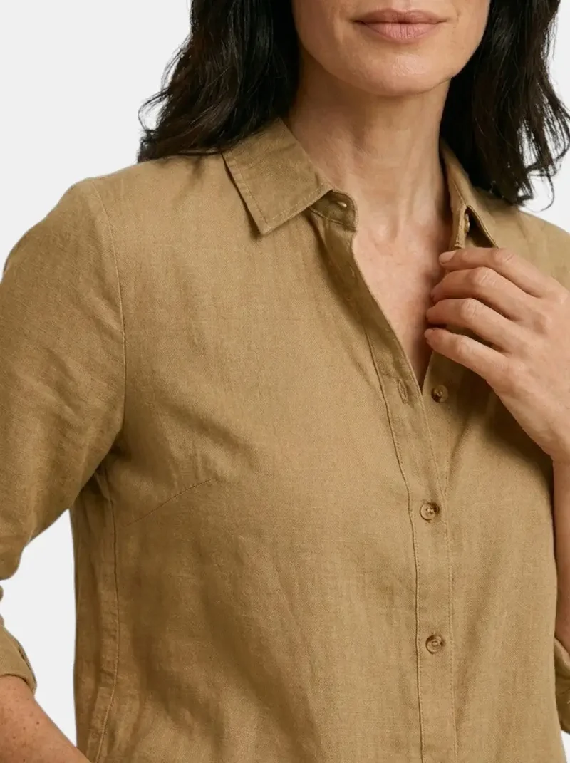 Women's Soft Drape Long Sleeve Blouse | Elegant Relaxed Fit Summer Top