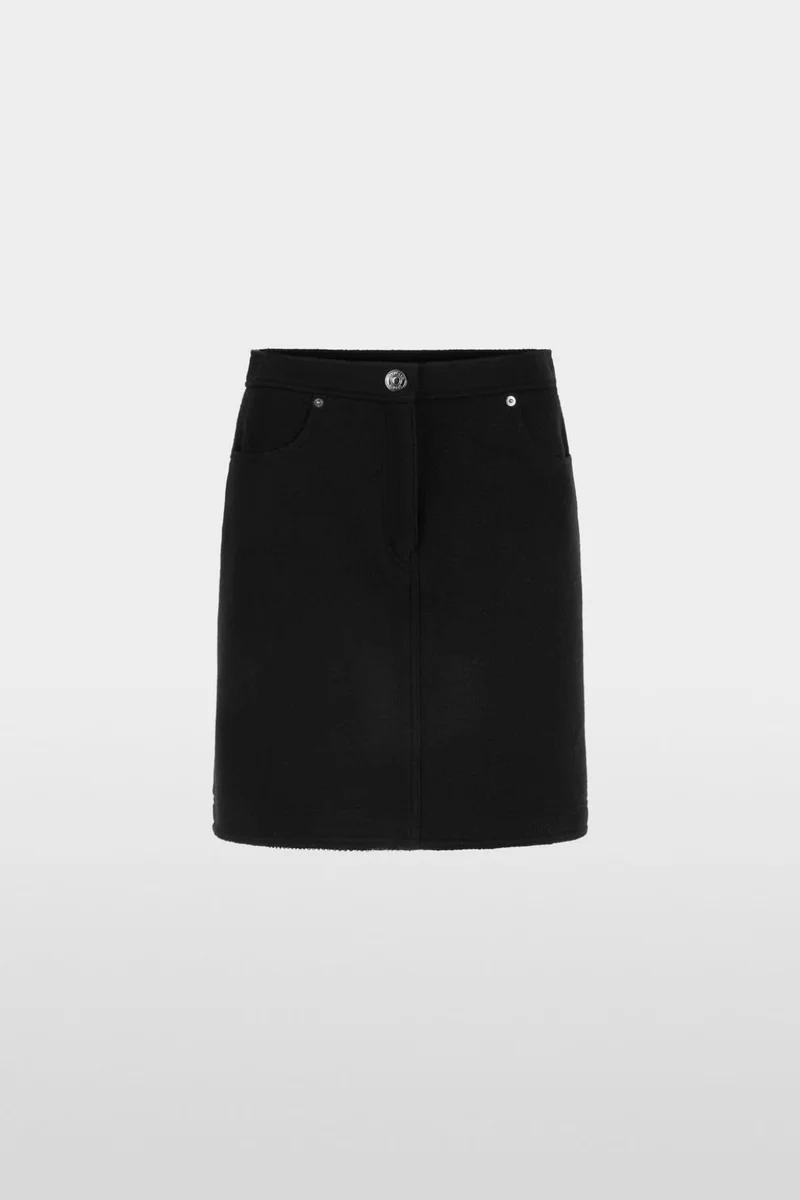 Mini-jupe en laine vierge