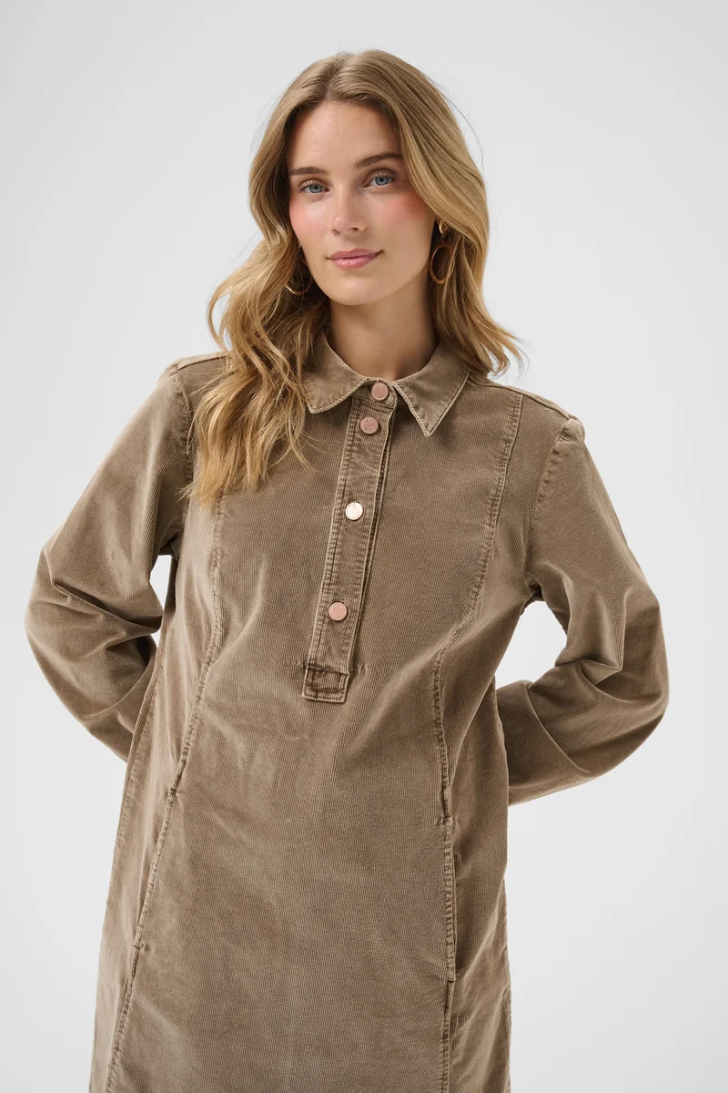 Robe courte en velours côtelé Brady