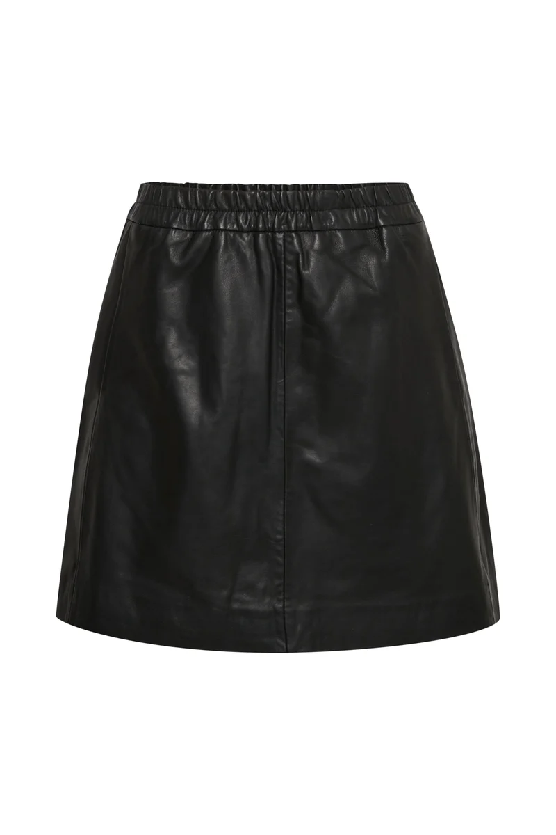 Jupe courte en cuir Wook