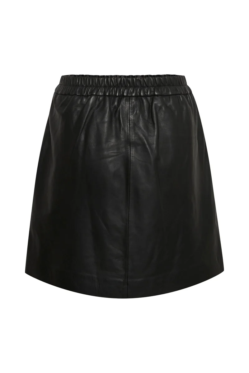 Jupe courte en cuir Wook
