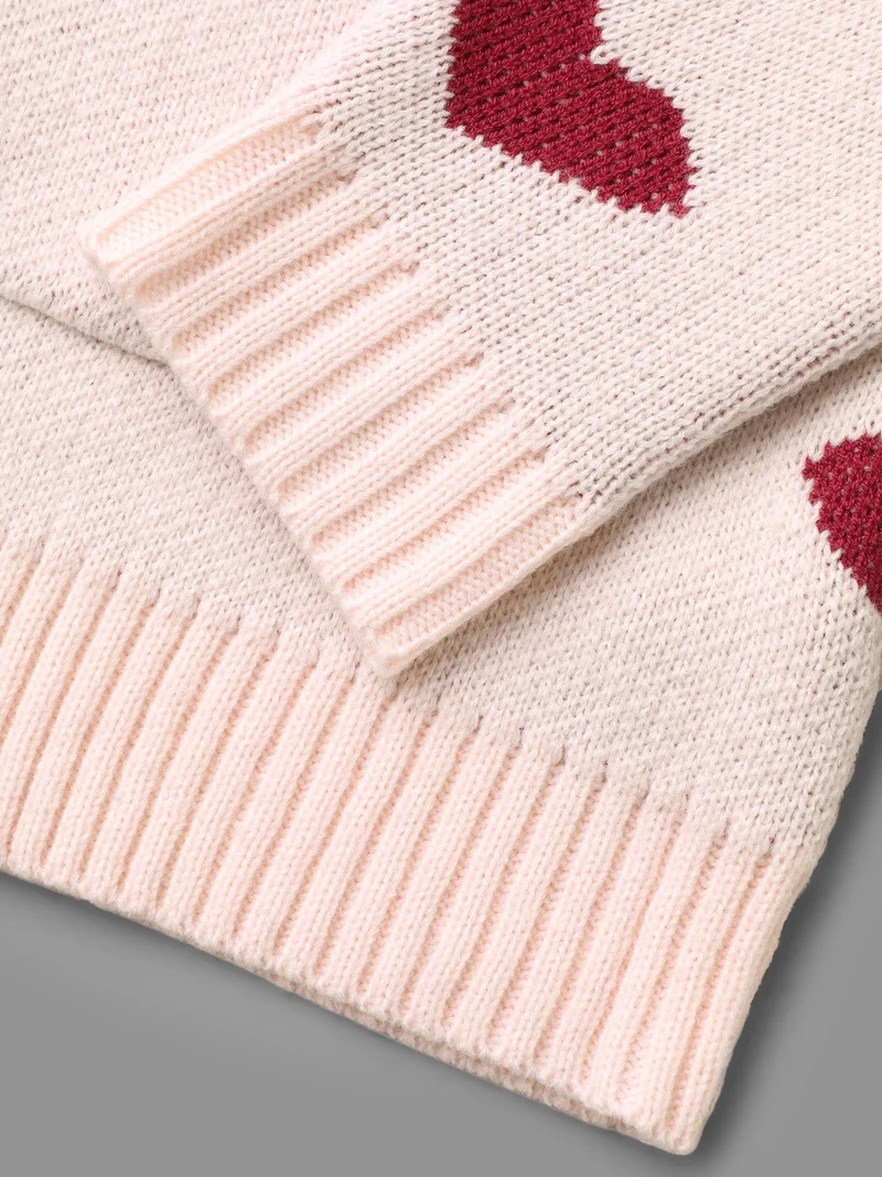 Hearts Out Embroidered Pockets Cardigan